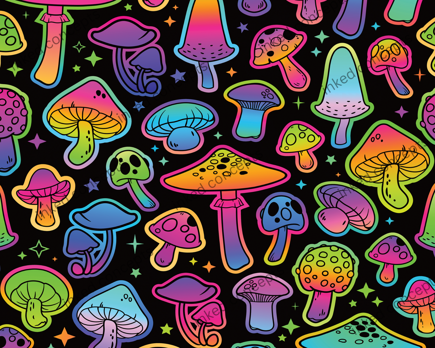 Mushrooms Make Me Happy (Glow Available)
