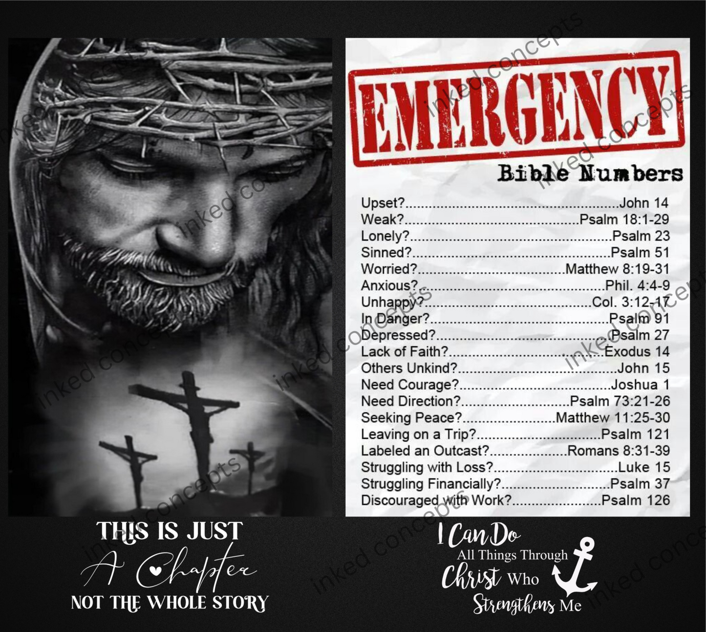 Jesus Emergency Bible Numbers