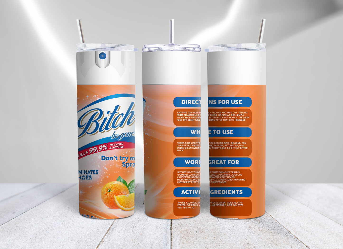 Bitch Be Gone Scents With White Spray Nozzle