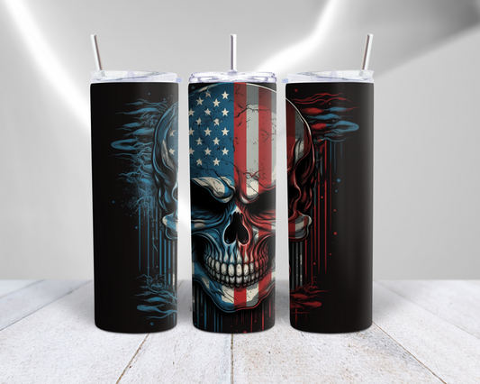 American Flag Skull