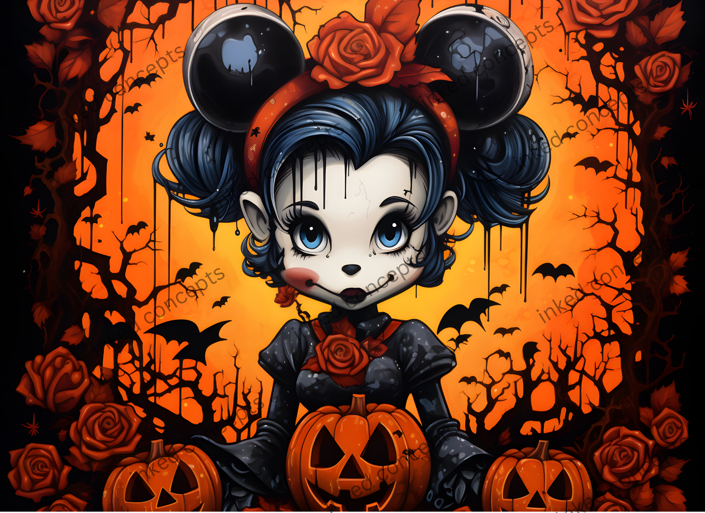 Minnie Mouse with Disney Ears (Glow Available)