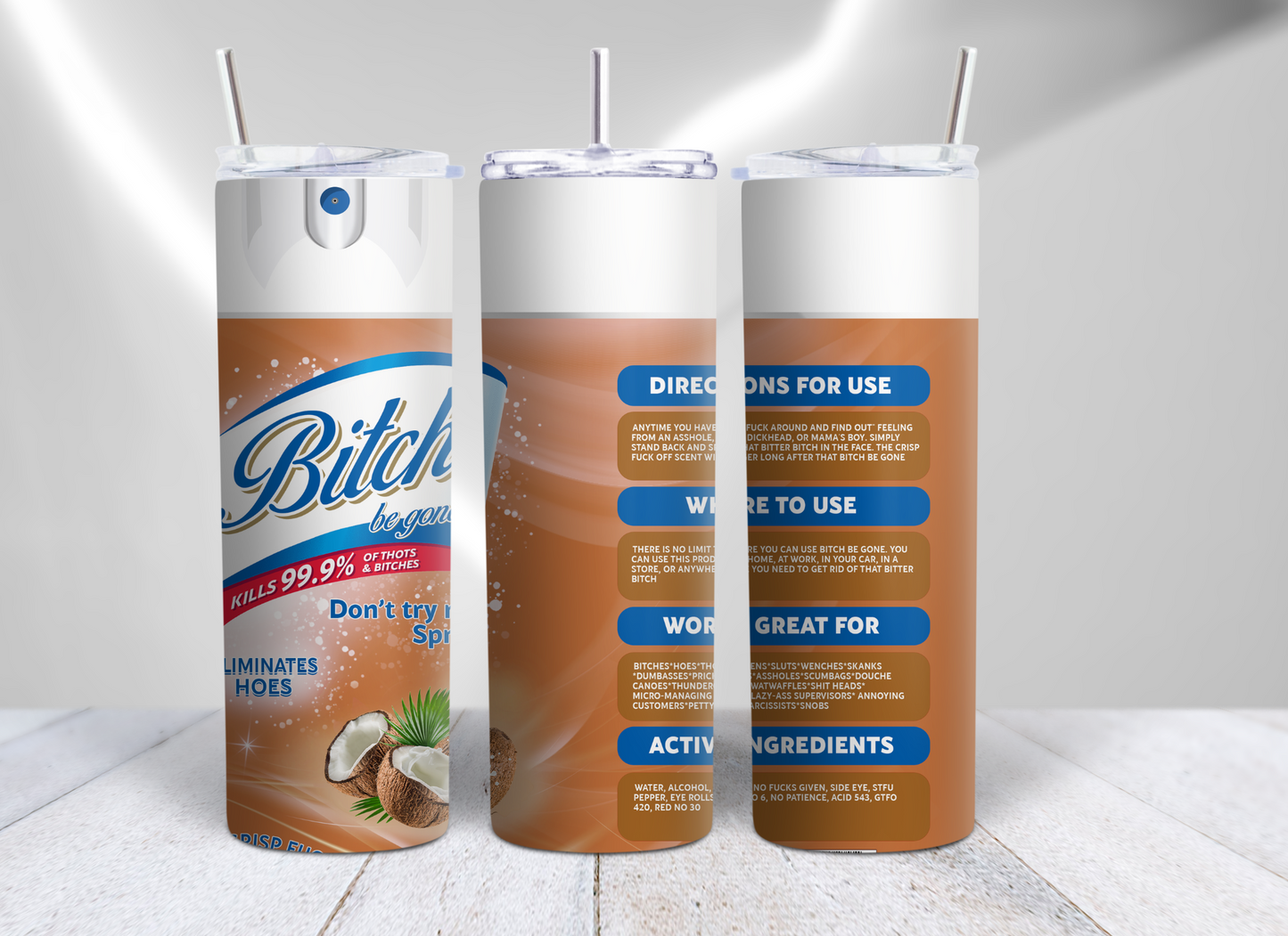 Bitch Be Gone Scents With White Spray Nozzle
