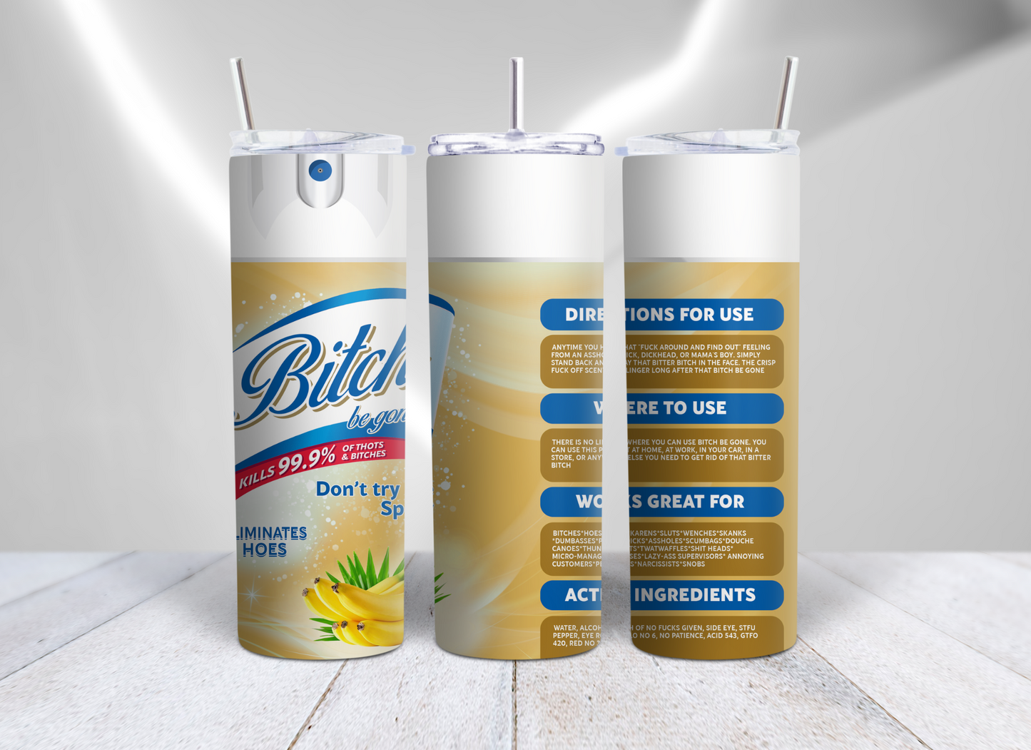 Bitch Be Gone Scents With White Spray Nozzle